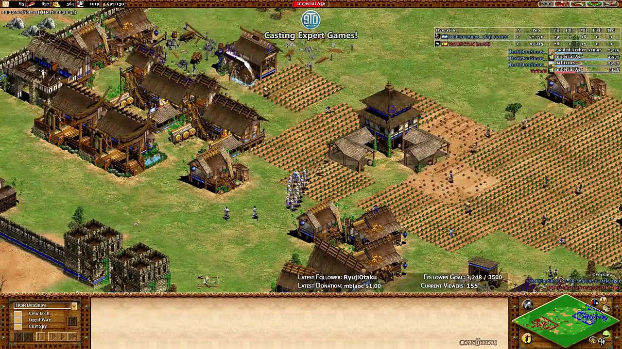 AoE2 - Tatoh vs JonSnow - Expert Arena!-q0efVNZS