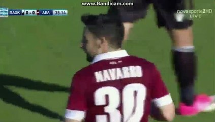 1-0 José Cañas Goal – PAOK 1-0 AEL Larisa – 02.04.2017