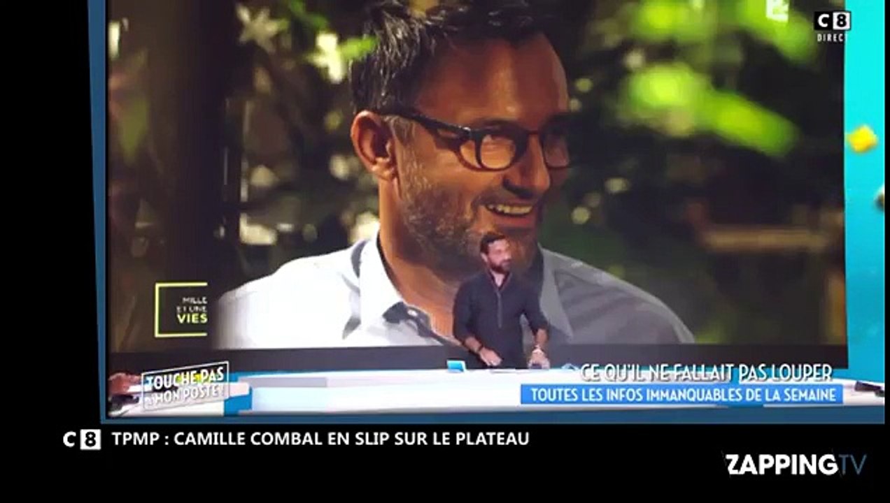 extrait camille combal en slip en plein direct de TPMP