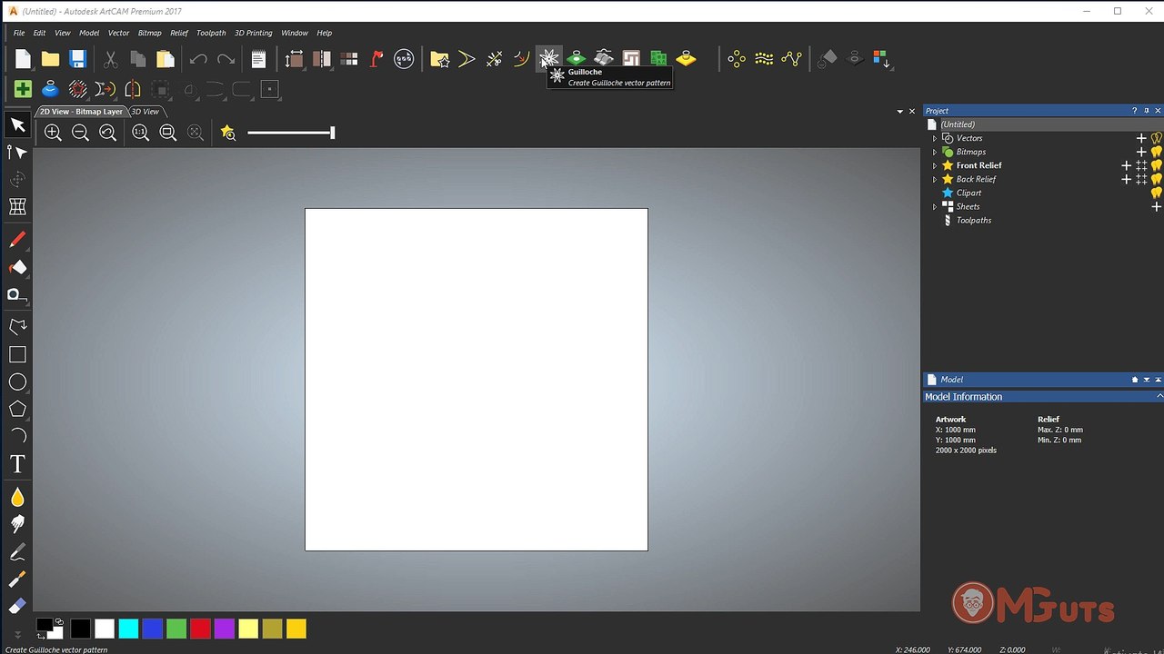 Artcam 2017 Guilloche tool