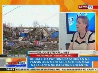 NTG: Panayam kay Dr. Julie Lyn Hall, kinatawan ng WHO sa PHL