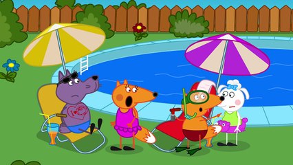 Fox Family - Stupid in Classroom Funny Story. Finger Family Song Nursery Rhymes