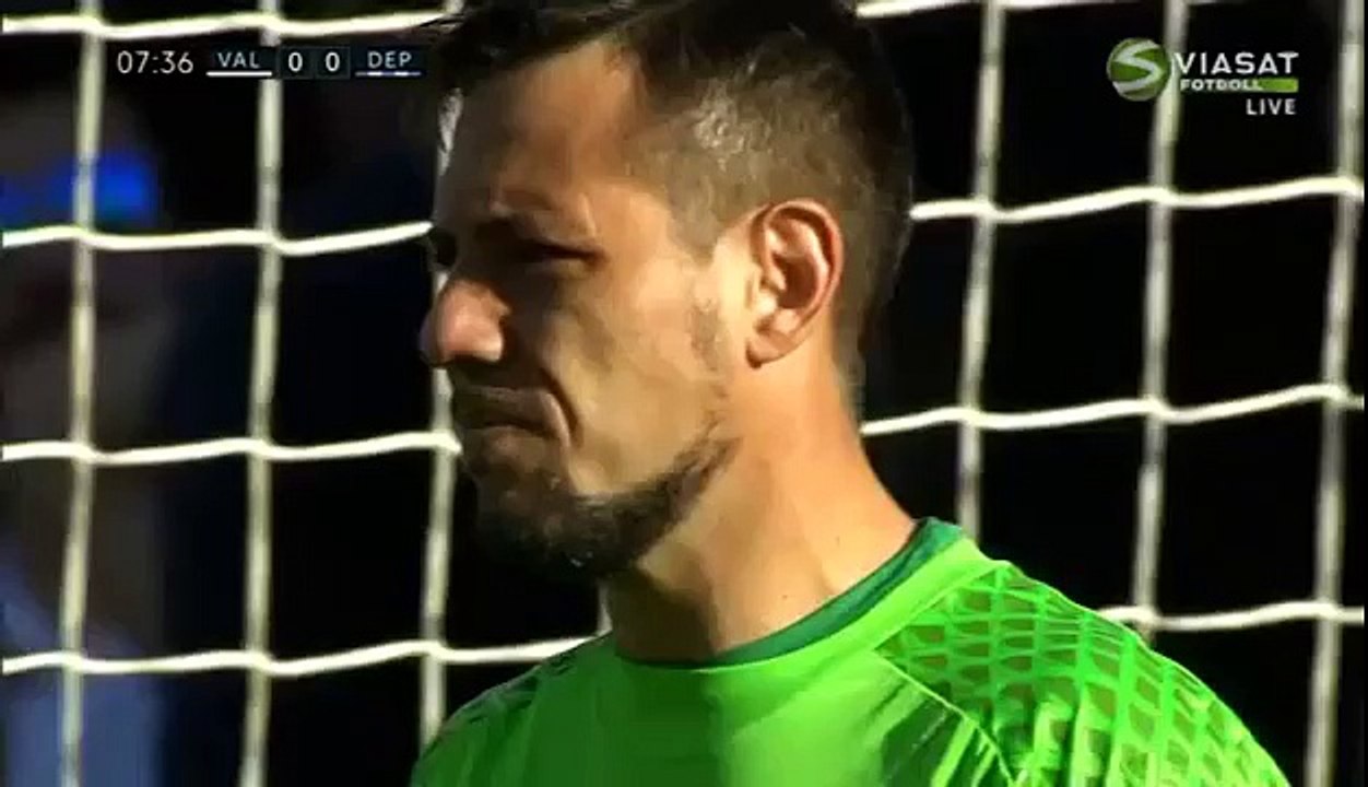 Faisal Fajr misses penalty against Valencia