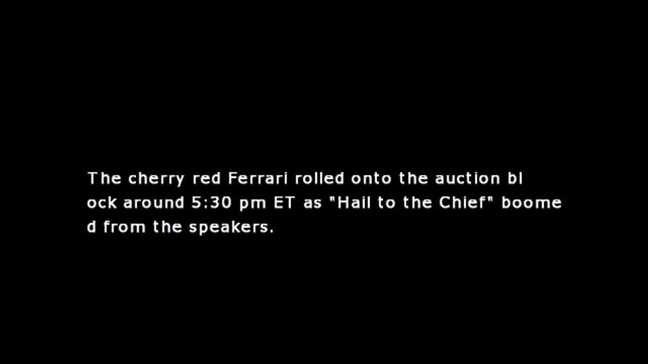 Trump's old Ferrari sells at auction for record $270,000