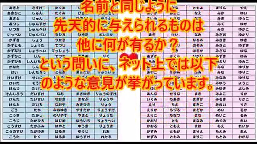 名前 超絶イケメン 美少女に多い名前一覧２５０選 あなた Video Dailymotion