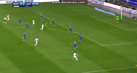 Juventus 1st Big Chance - SSC Napoli vs Juventus - Serie A - 02/04/2016