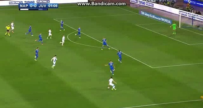 Juventus 1st Big Chance - SSC Napoli vs Juventus - Serie A - 02/04/2016