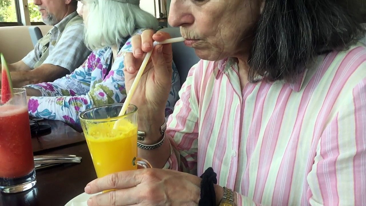 Drinking Hot Orange in Bali