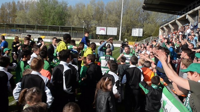 Les Francs Borains ont battu Rebecq, le leader, ambiance des joueurs et du public ! Vidéo Eric GHISLAIN