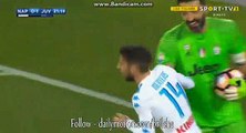Buffon Laugh at moment when Dries Mertens tries to score with HAND !!! - Napoli vs Juventus 02.04.2017