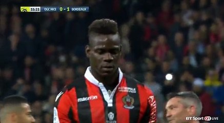 Balotelli M. (Penalty) GOAL HD - Nice 1-1 Bordeaux 02.04.2017