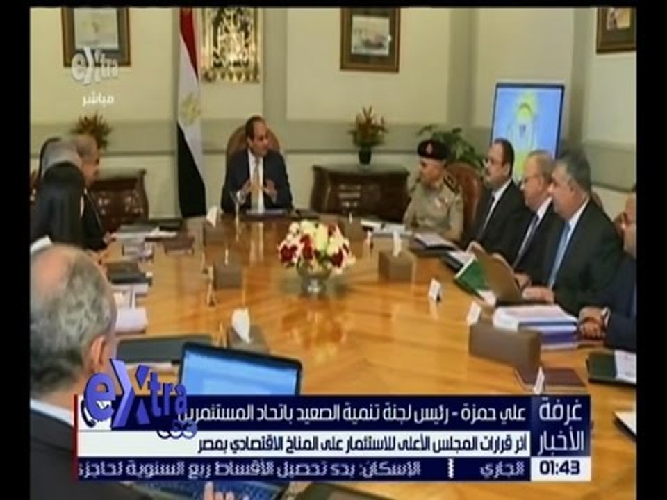 غرفة الأخبار | أثر قرارات المجلس الأعلى للاستثمار على المناخ الاقتصادي بمصر
