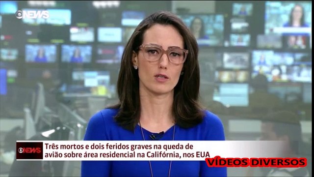 Queda de avião sobre área residencial na Califórnia, nos EUA, deixa 3 mortos e 2 feridos