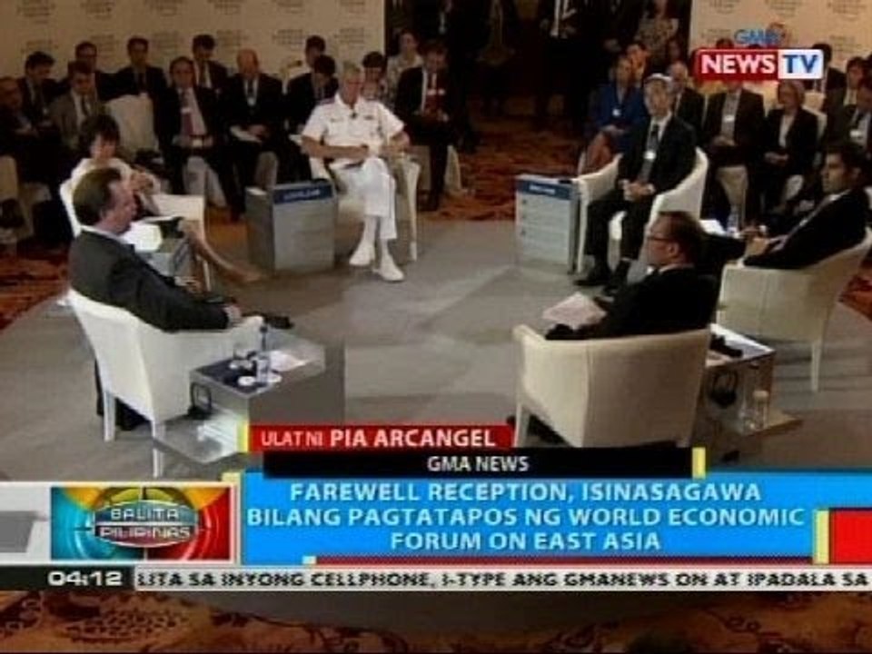 World Economic Forum on East Asia, magtatapos na ngayong hapon