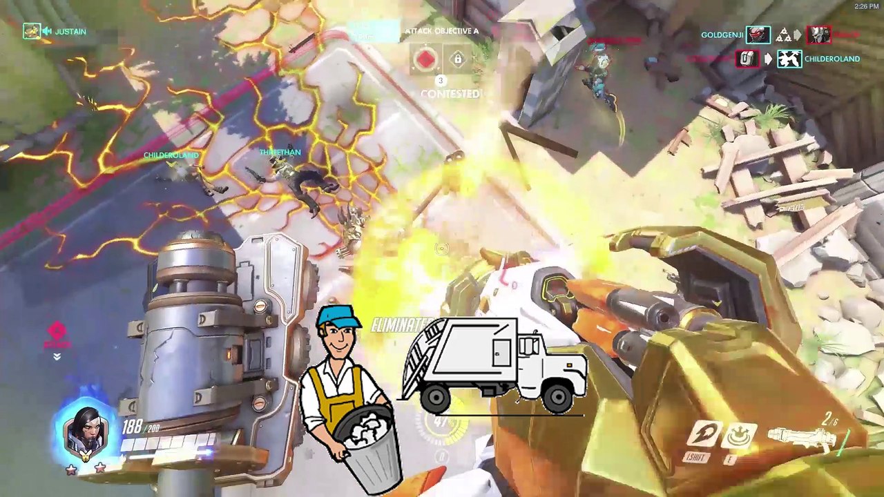 How to Easily Take Point "A" on Eichenwalde - Overwatch (funny)
