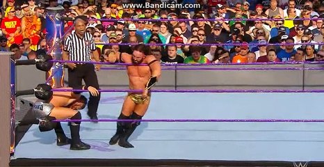 Neville retains the title vs Austin Aries Wrestlemania 33