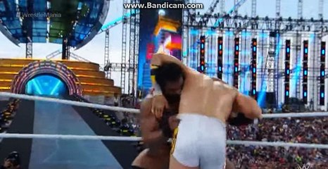 Wrestlemania 33 Mojo Rawley wins Battle Royal