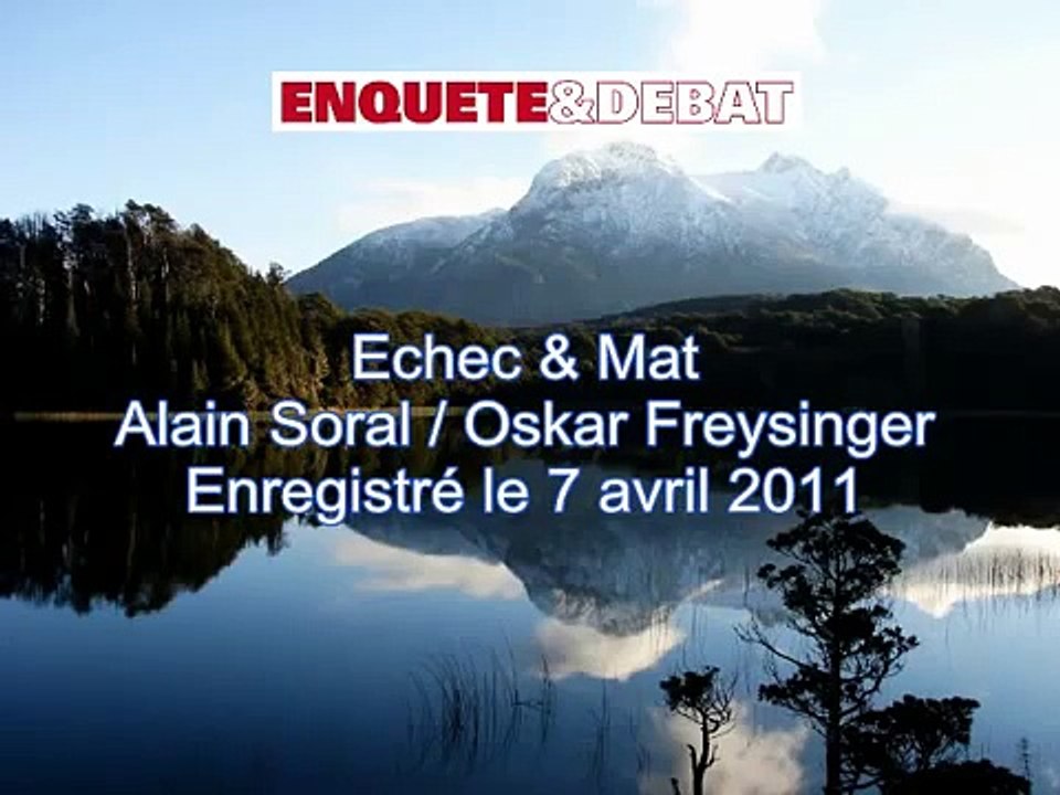 Débat entre Alain Soral et Oskar Freysinger - (avril 2011) + bonus pré/post débat part 3/4