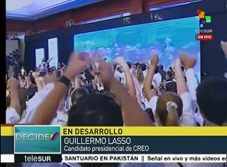 Guillermo Lasso se autoproclama ganador de ballotage en Ecuador