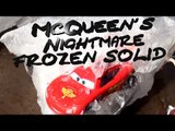 Lightning McQueen Cars 3 Nightmare Frozen in a Block of Ice by Cars 2 Lemons with Mater as Spy Mater