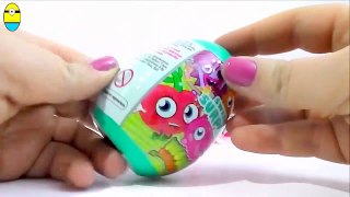 surprise eggs barbie, kigg and moshi monster surprise egg