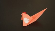 [Spécial Pâques] : Faites une poule en origami