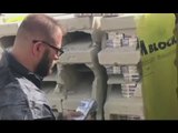Napoli - Sigarette di contrabbando nascoste in bobine e blocchi di gesso (30.03.17)
