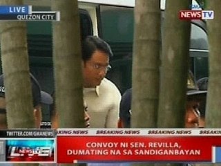 NTVL: Sen. Bong Revilla, dumating na sa Sandiganbayan