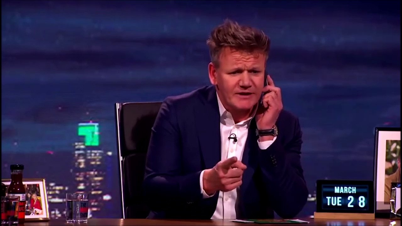 Gordon Ramzay n'aime pas les ananas sur sa pizza!