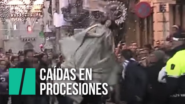 Caídas en procesiones de Semana Santa