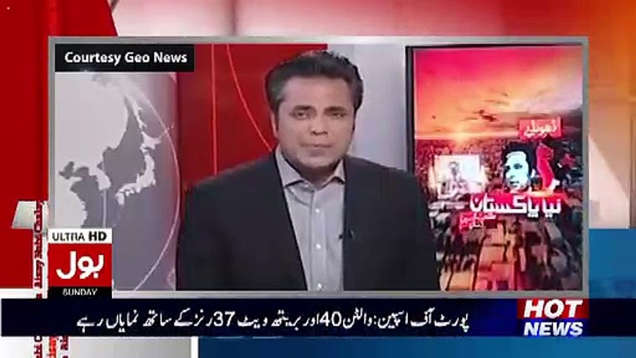 Aamir Liaquat bashing Talat Hussain on his criticism onImran Khan over his meeting with Army Chief