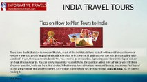 Tips on How to Plan Tours to India
