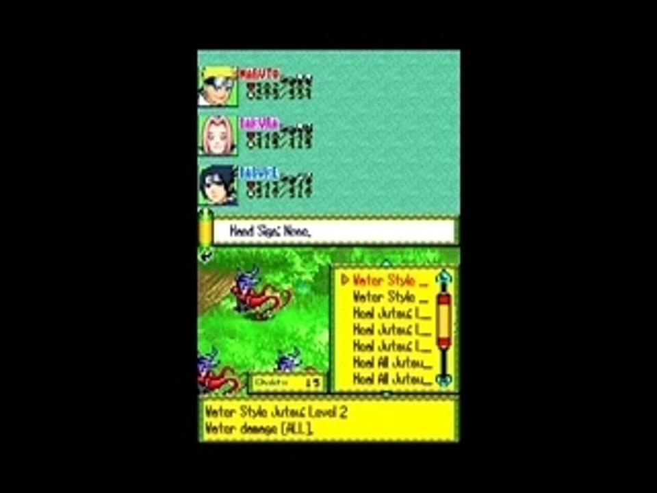 NARUTO: Path of the Ninja (Nintendo DS)- Clip 1