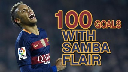 Video herunterladen: Neymar - 100 goals with samba flair