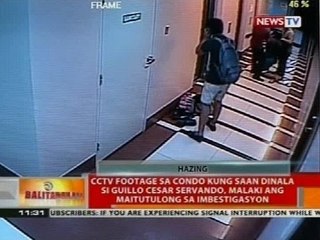 CCTV footage sa condo kung saan dinala si Guillo Servando, malaki ang maitutulong sa imbestigasyon