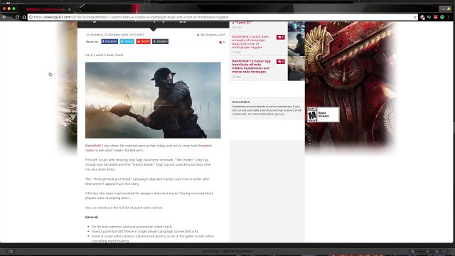 Battlefield 1 Update 1.02 24th October 2016- ALL UPDATE NOTES & INFO (BF1 1.02 UPDATE)