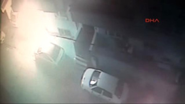 Kundaklama Anı Güvenlik Kamerasında