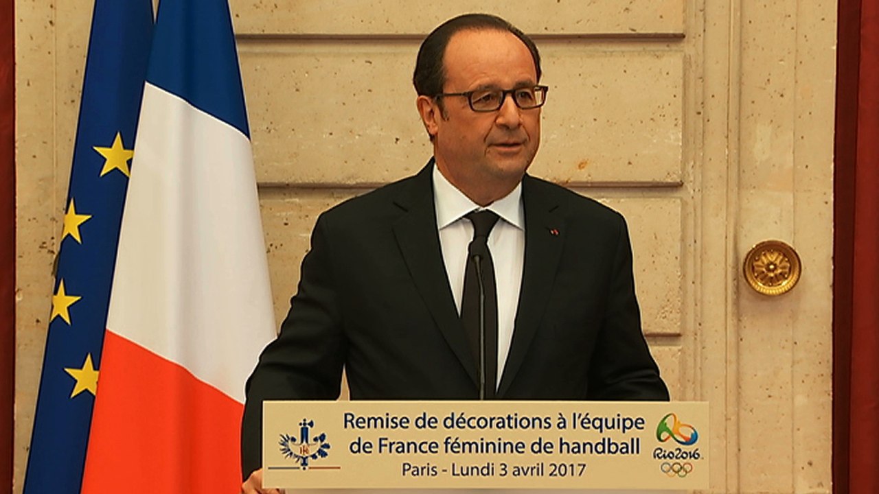Discours lors de la cérémonie de remise de décorations à l’équipe de France féminine de Handball