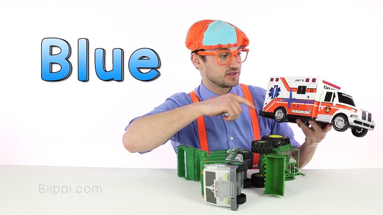 Blippi Toys with an Ambulance  _ Teach Colors-oTLZ4Essy8o