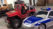 BRUDER RC Jeeps and Trucks MAGOM HRC Scania 8x8 on Parking Deck-n9_ZFyu7tMU