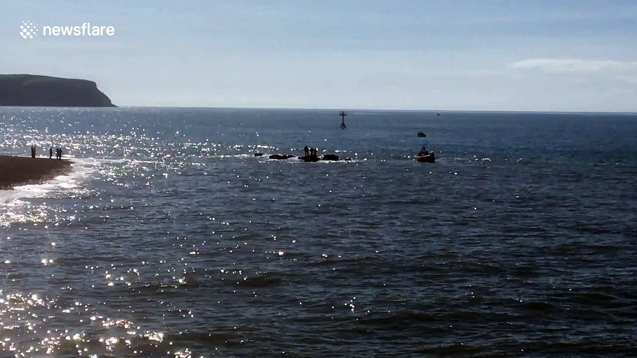 Coastguards rescue teenager stranded on rock in Whitehaven Harbour
