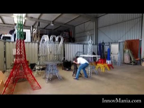 Tour Eiffel géante en fer à béton galvanisé - InnovMania