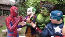 Shark CHASE Spiderman UnderWater!!!! Superheroes Fun Joker Hulk Venom Children Action Movies Kid