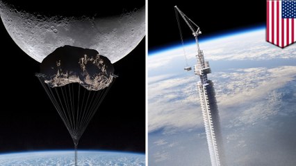 New York firm designs moving tower suspended from an asteroid