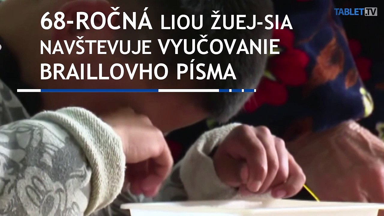 Kvôli vnukovi sa učí Braillovo písmo
