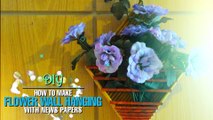 DIY Flower Wall Hanging With Newspapers: Home Decor