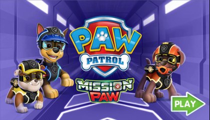 Paw Patrol Mission Paw - Rescue Royal Crown - Nickelodeon Jr Kids Game Video!