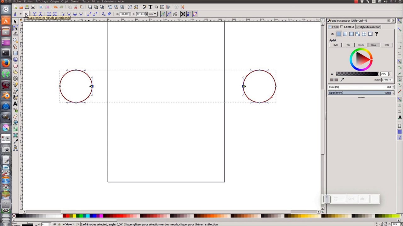 Tuto inkscape 0.92 : une canne colorée