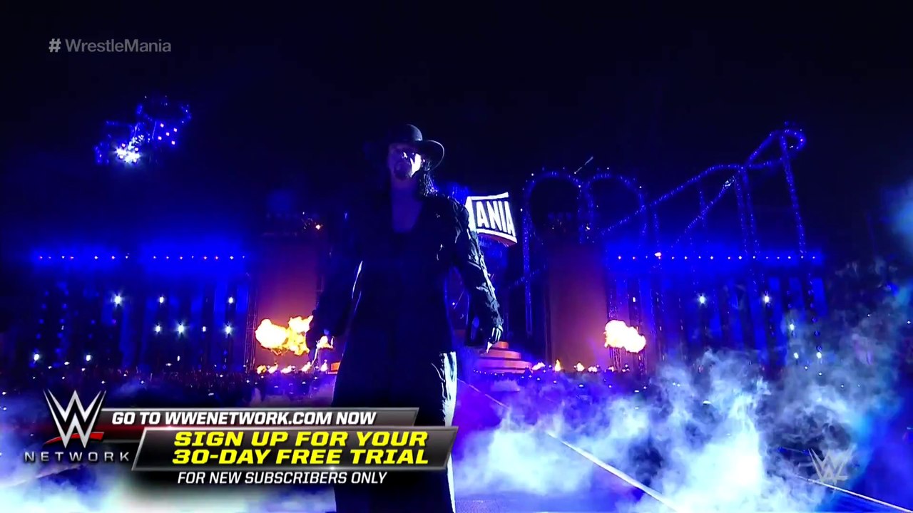The Undertaker makes perhaps his final WrestleMania entrance