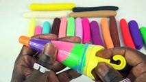 DIY Super Colors Play Doh Pencils Modellling Clay Play Doh Ice Cream Popsicles Umbrella Learn Color-GNrcW5Ffom4